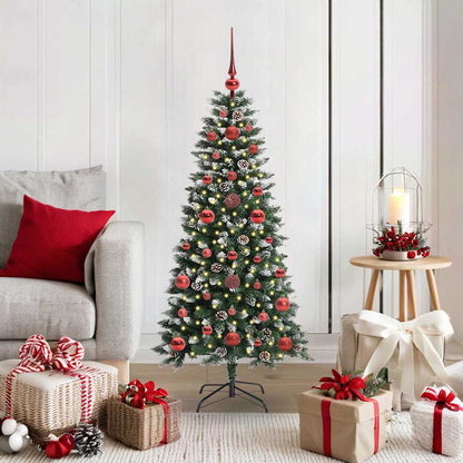 Albero di Natale artificiale con 150 LED Verde 120 cm