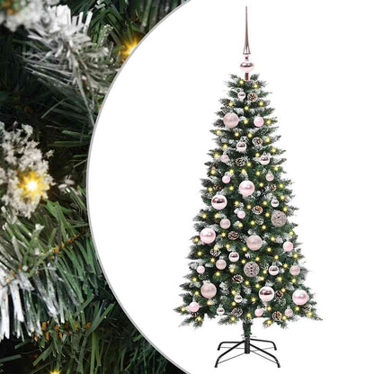Albero di Natale artificiale con 150 LED Verde 120 cm