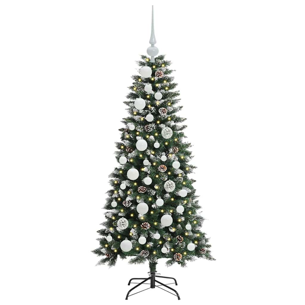 Albero di Natale artificiale con 150 LED Verde 120 cm