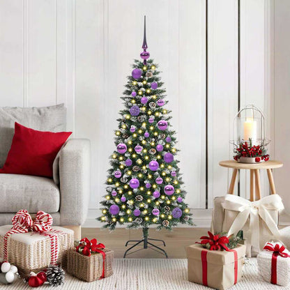 Albero di Natale artificiale con 150 LED Verde 120 cm