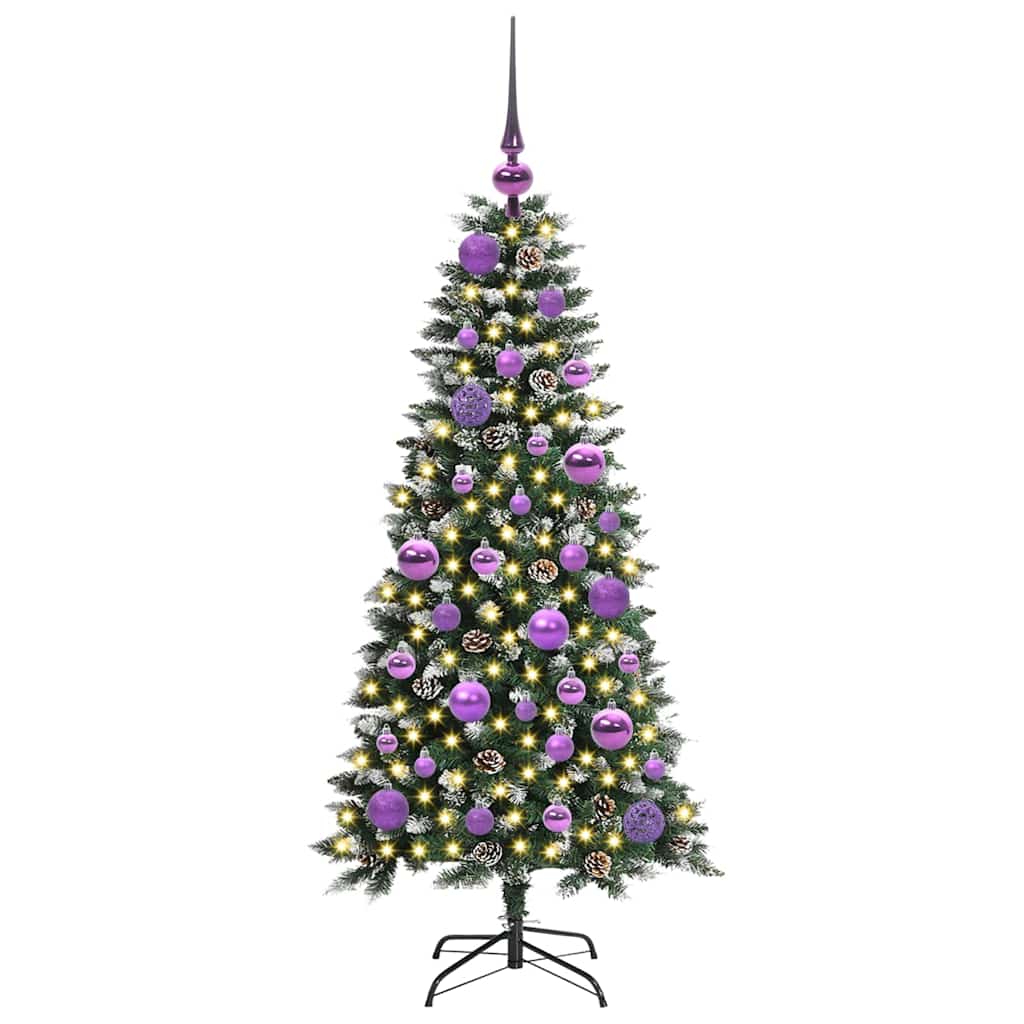 Albero di Natale artificiale con 150 LED Verde 120 cm