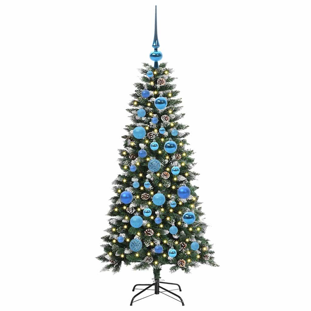 Albero di Natale artificiale con 150 LED Verde 120 cm