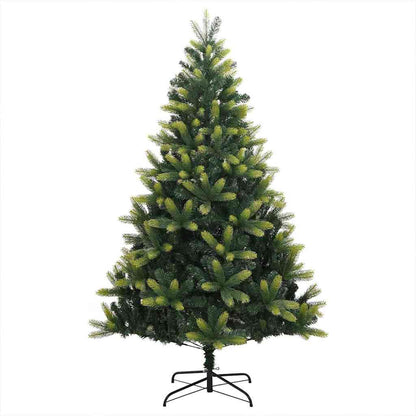 Albero di Natale Artificiale Pieghevole 150 LED Verde 120 cm