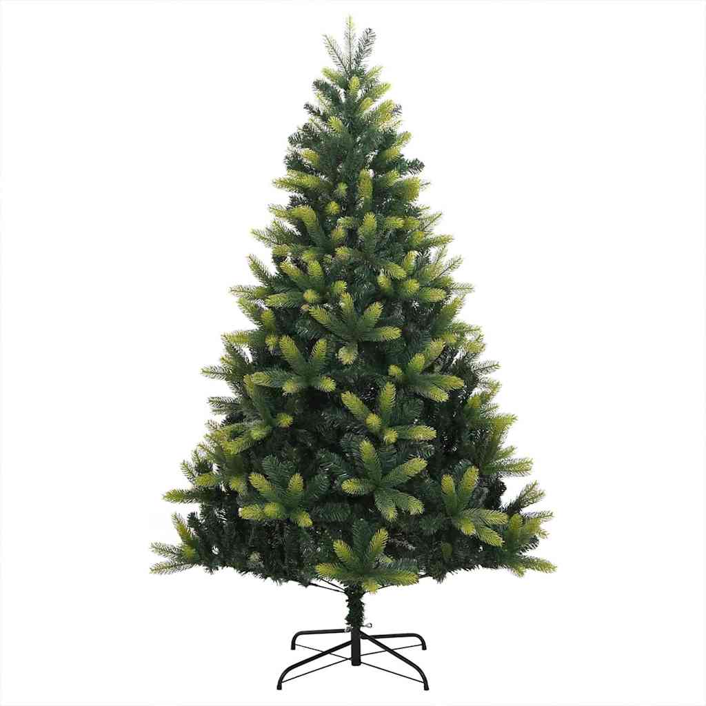 Albero di Natale Artificiale Pieghevole 150 LED Verde 150 cm