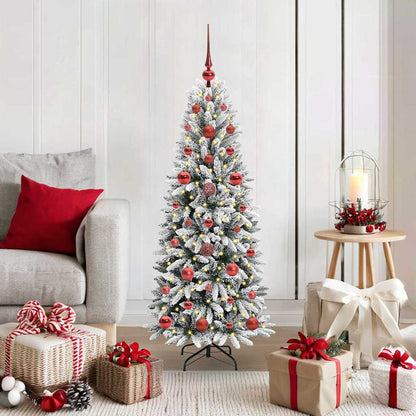 Albero di Natale artificiale con 150 LED Bianco 120 cm