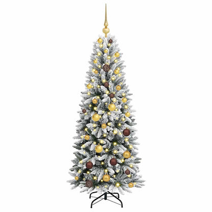 Albero di Natale artificiale con 150 LED Bianco 150 cm