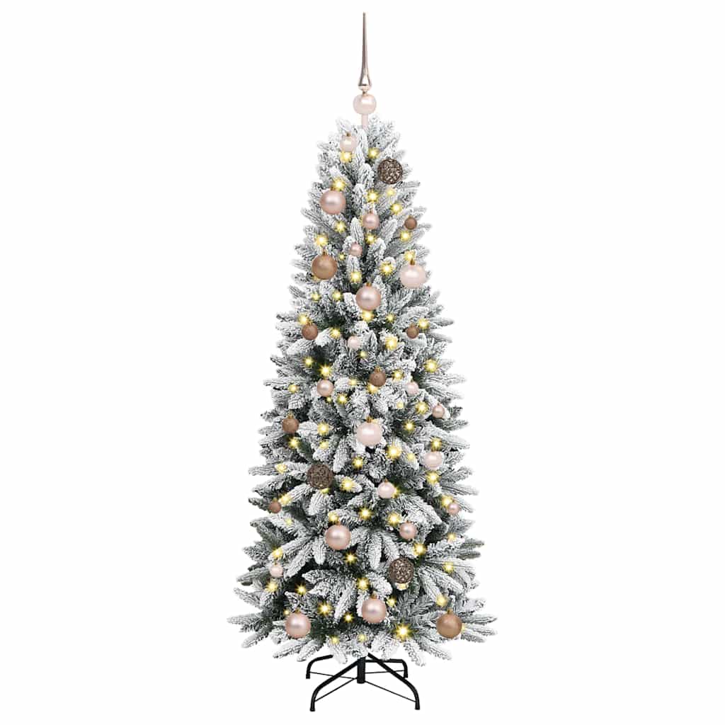 Albero di Natale artificiale con 150 LED Bianco 150 cm