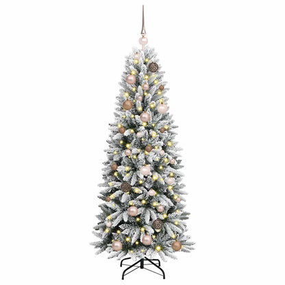 Albero di Natale artificiale con 150 LED Bianco 150 cm