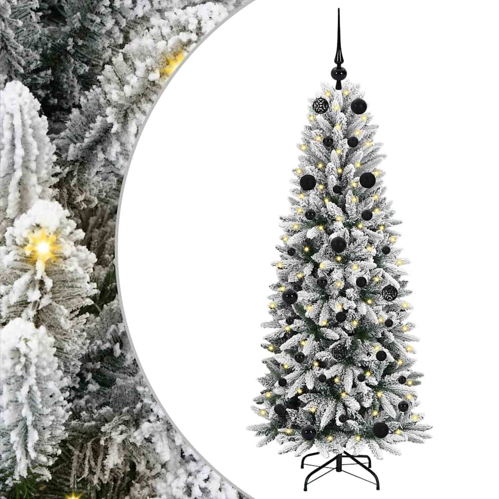 Albero di Natale artificiale con 150 LED Bianco 150 cm