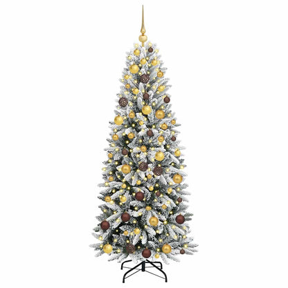 Albero di Natale artificiale con 300 LED Bianco 180 cm