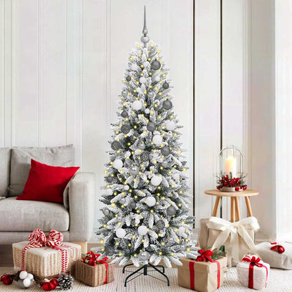 Albero di Natale artificiale con 300 LED Bianco 180 cm