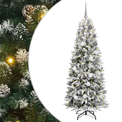 Albero di Natale artificiale con 300 LED Bianco 180 cm