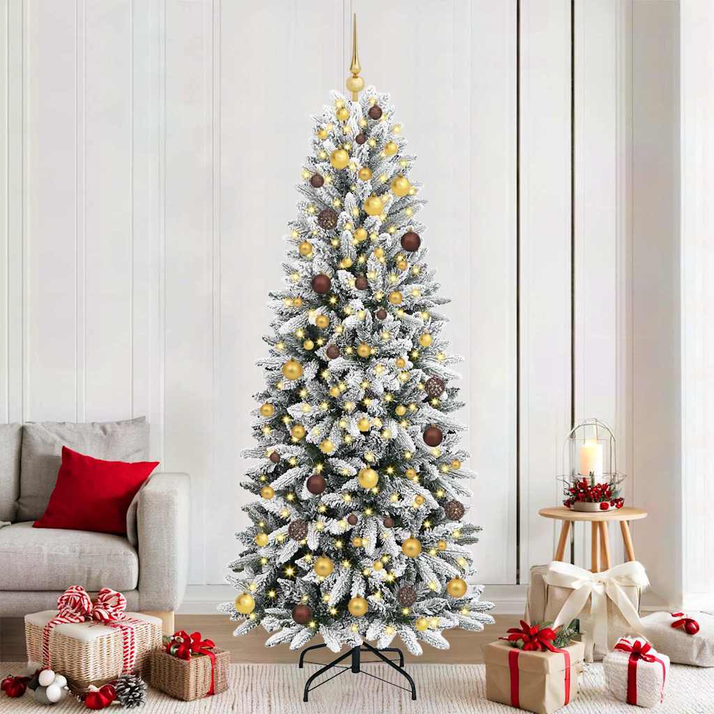 Albero di Natale artificiale con 300 LED Bianco 210 cm