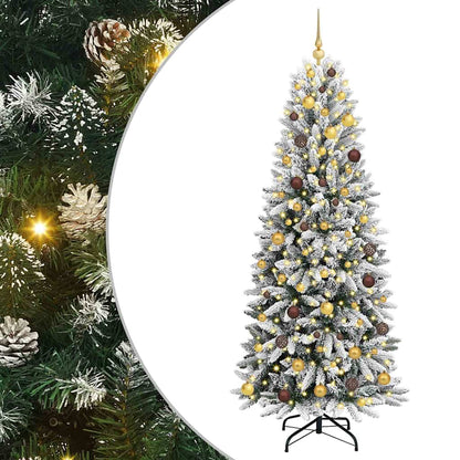 Albero di Natale artificiale con 300 LED Bianco 210 cm