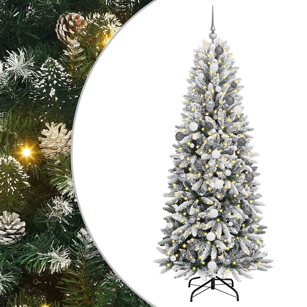 Albero di Natale artificiale con 300 LED Bianco 210 cm