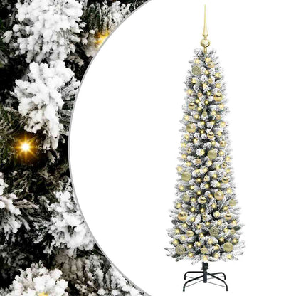 Albero di Natale artificiale con 150 LED Bianco 150 cm