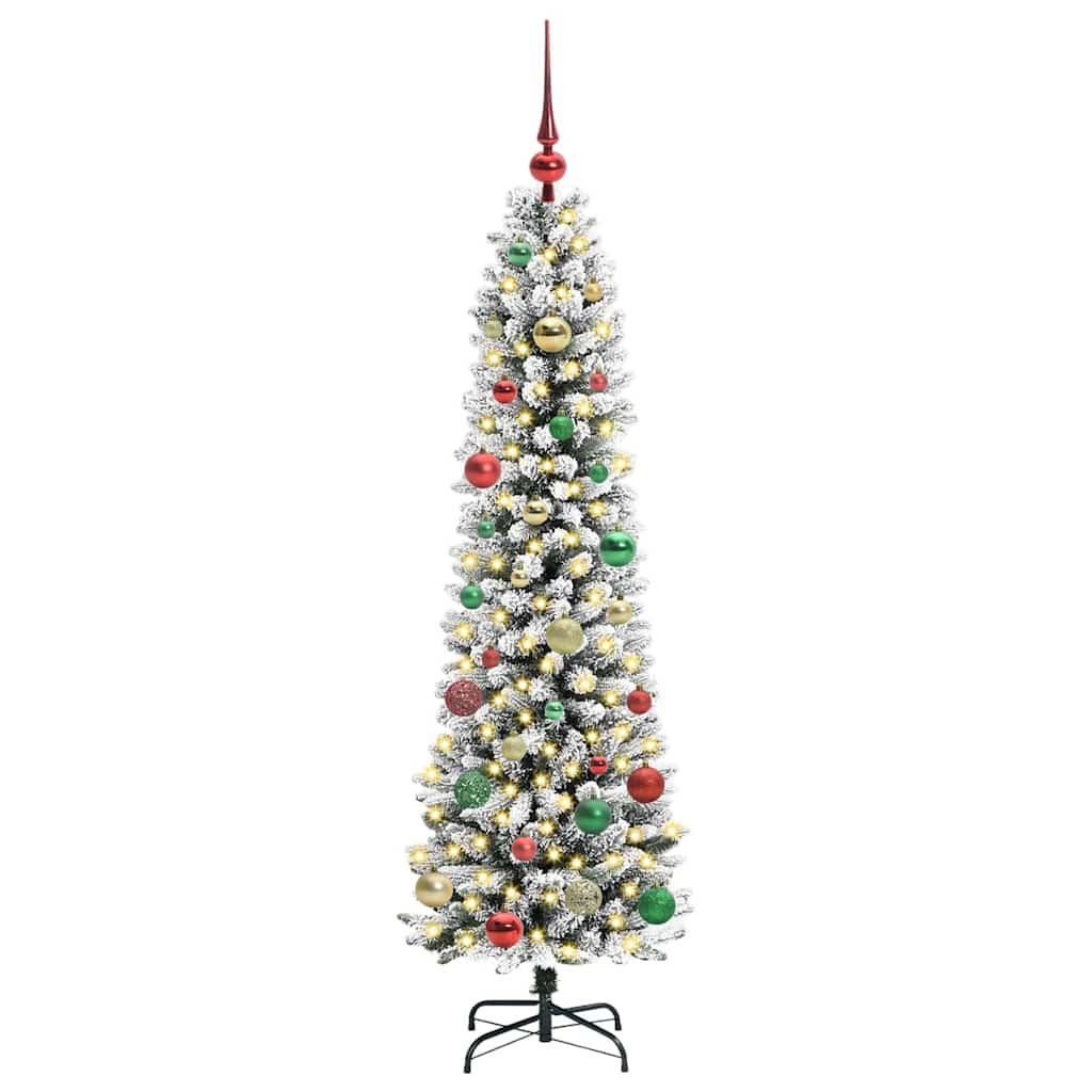 Albero di Natale artificiale con 150 LED Bianco 150 cm