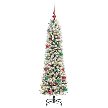 Albero di Natale artificiale con 150 LED Bianco 150 cm