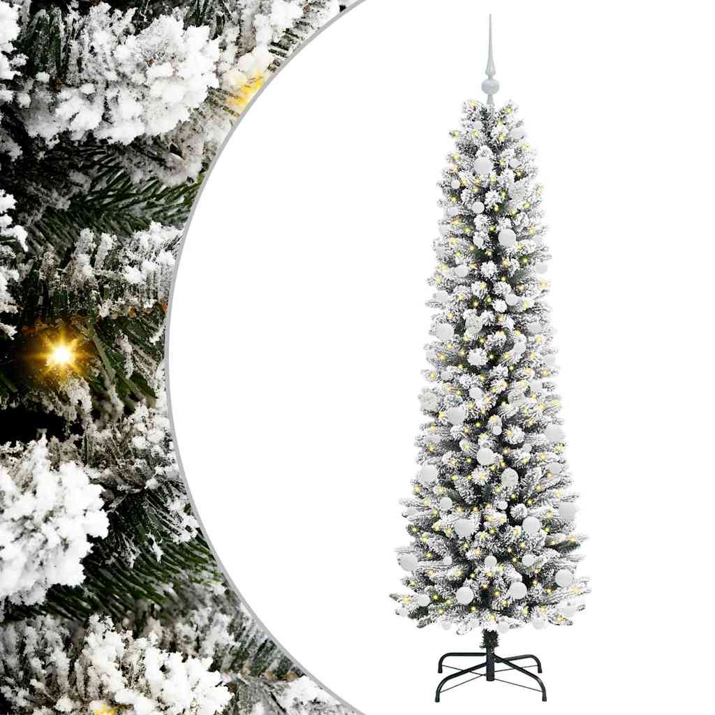 Albero di Natale artificiale con 300 LED Bianco 180 cm