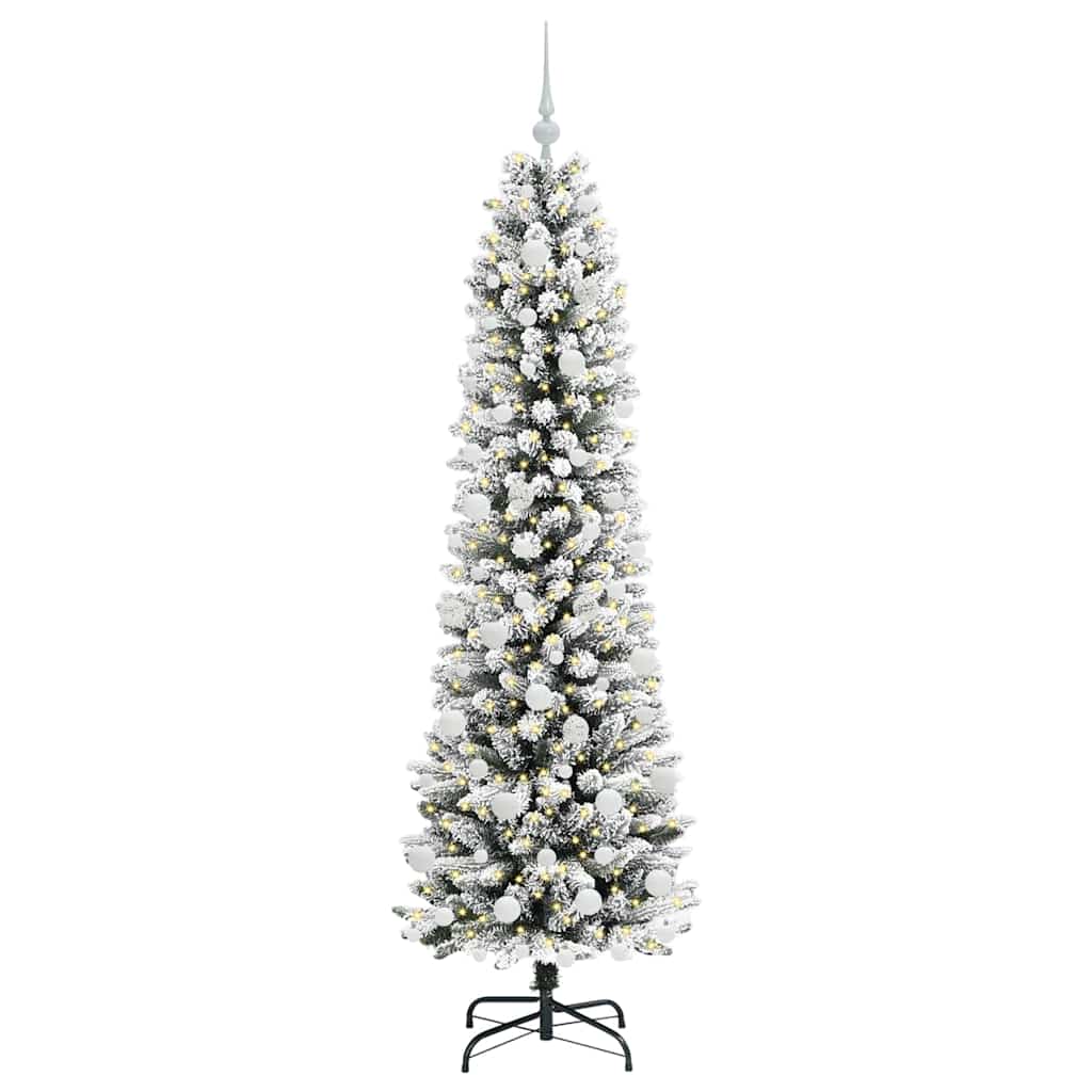 Albero di Natale artificiale con 300 LED Bianco 180 cm