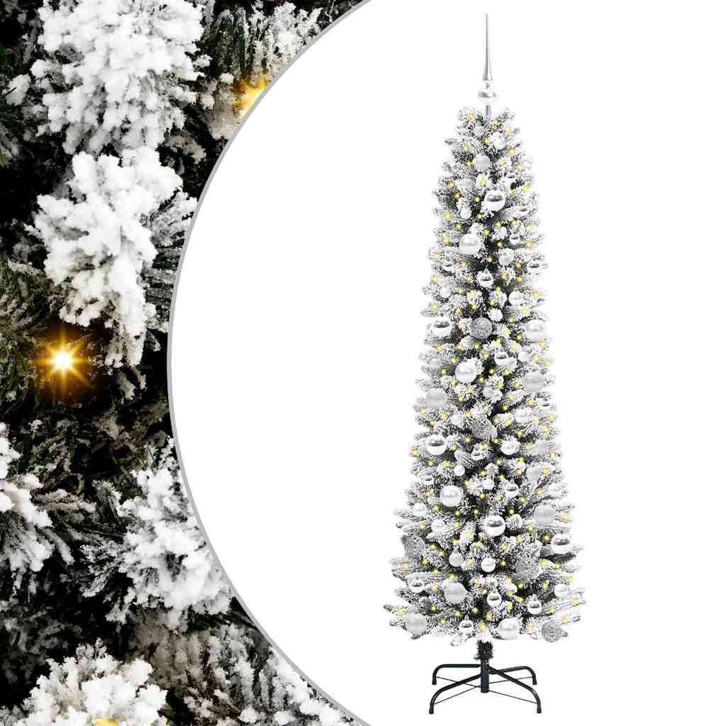 Albero di Natale artificiale con 300 LED Bianco 180 cm