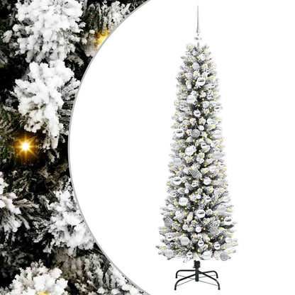Albero di Natale artificiale con 300 LED Bianco 180 cm