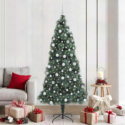 Albero di Natale artificiale illuminato con set di palline PET