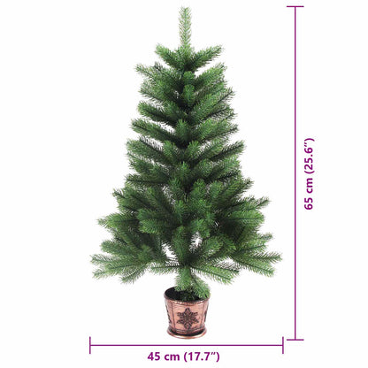 Albero di Natale con 150 LED con supporto Verde 65 cm PE