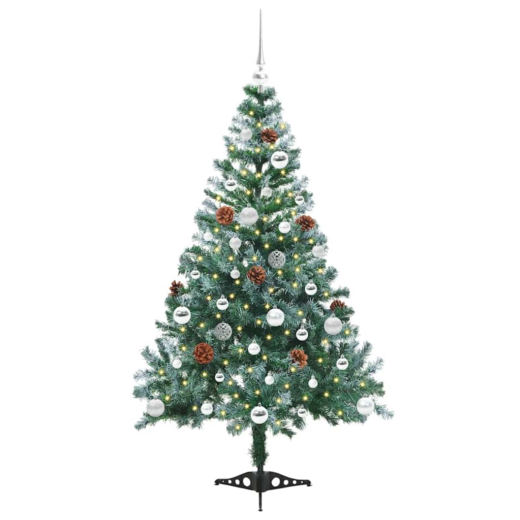 Albero di Natale artificiale Verde 150 cm PVC e Acciaio