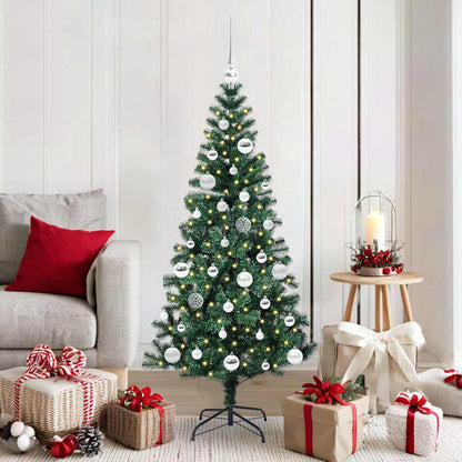 Albero di Natale artificiale con luci integrate Verde 150 cm