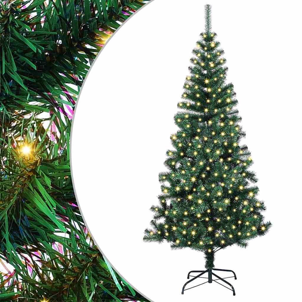 Albero di Natale artificiale con luci integrate Verde 180 cm