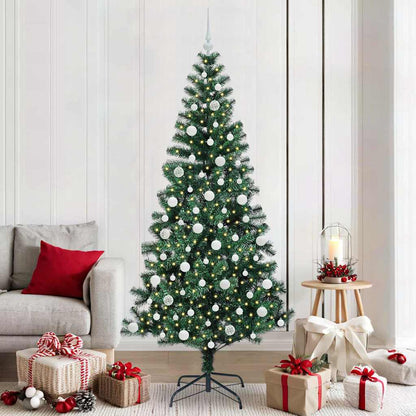 Albero di Natale artificiale con luci integrate Verde 210 cm