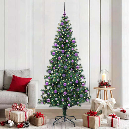 Albero di Natale artificiale con luci integrate Verde 210 cm