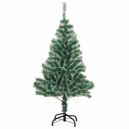Albero di Natale Artificiale Imbiancato con Luci LED 150 cm