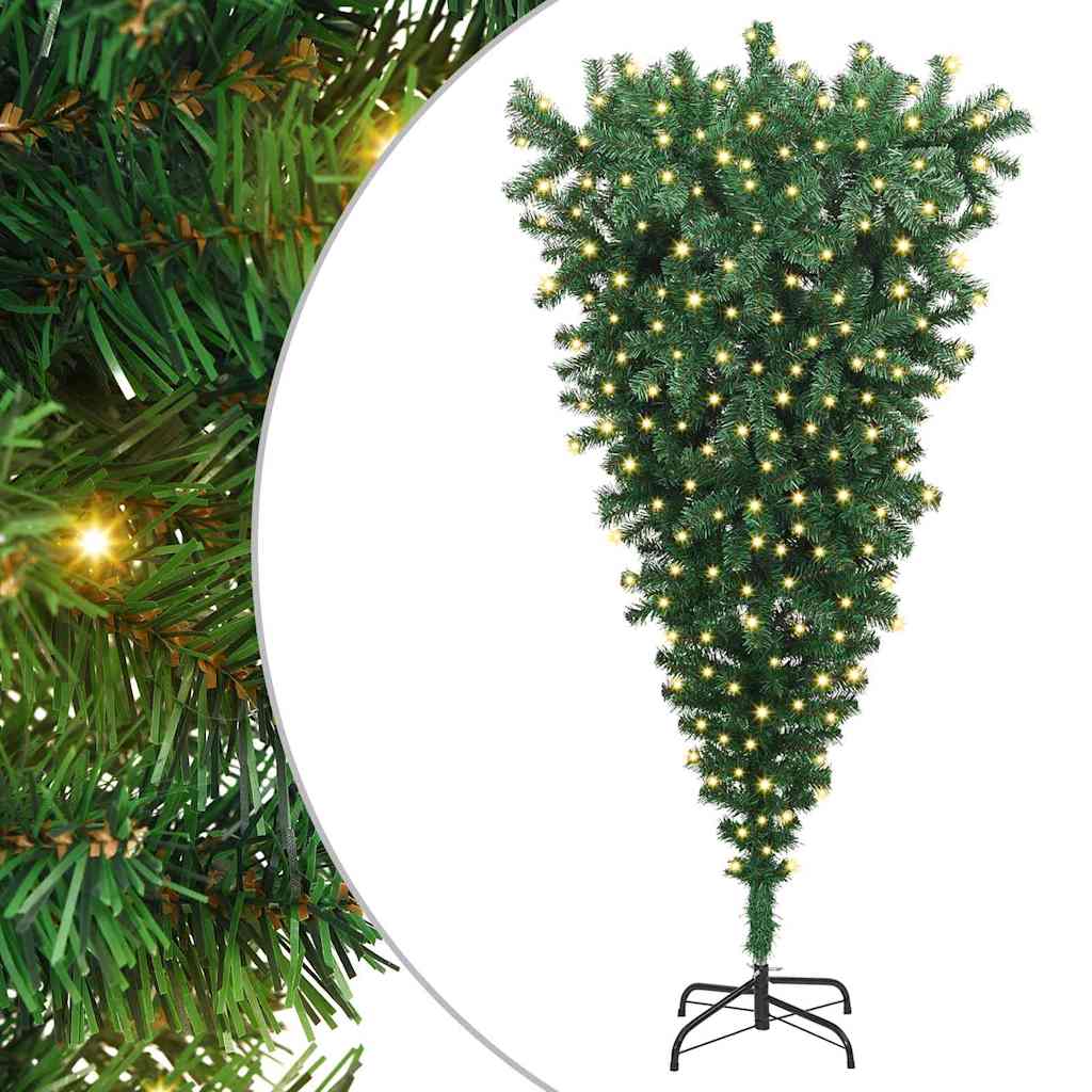 Albero di Natale artificiale pre-illuminato rovesciato 180 cm