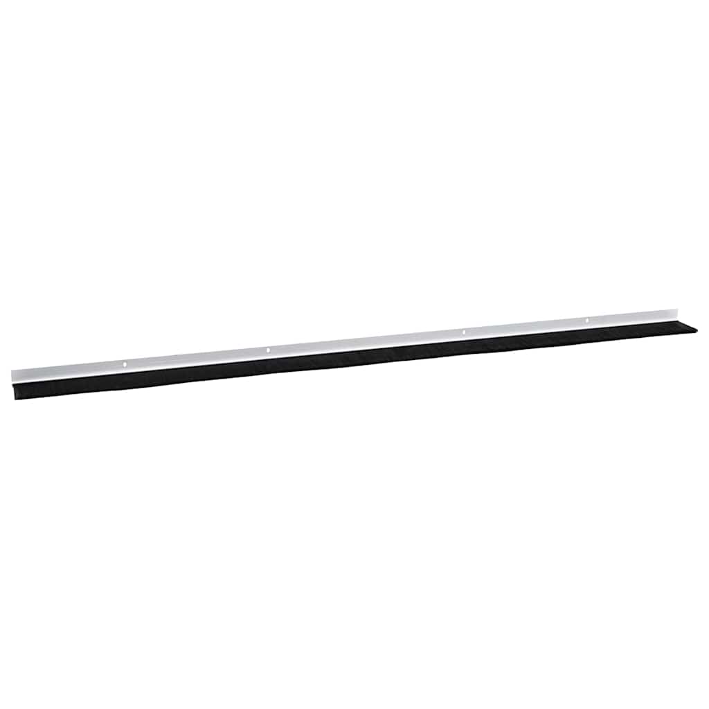 Spazzole per porte a vite 2 pcs Bianco 100 cm Lega di alluminio