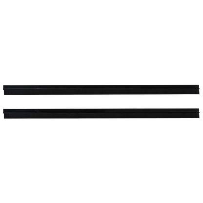 Spazzole per porte autoadesive 2 pcs Nero 100 cm