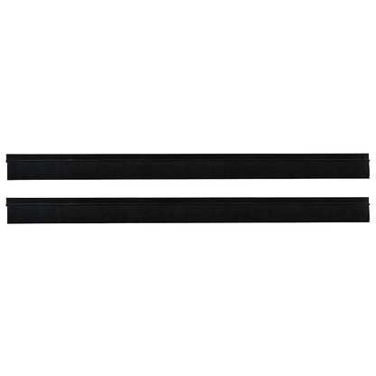 Spazzole per porte autoadesive 2 pcs Nero 100 cm