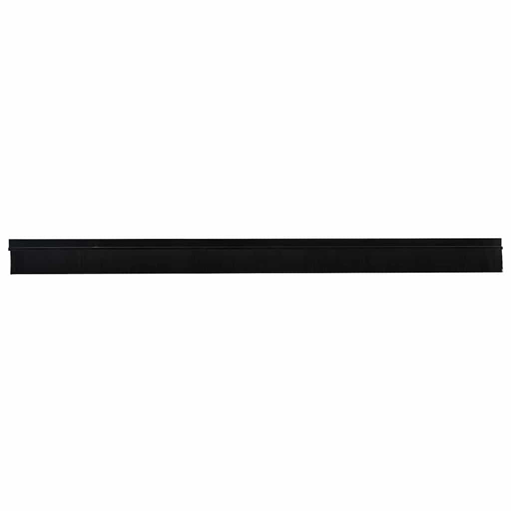 Spazzole per porte autoadesive 6 pcs Nero 100 cm