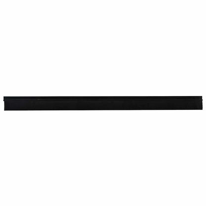 Spazzole per porte autoadesive 12 pcs Nero 100 cm