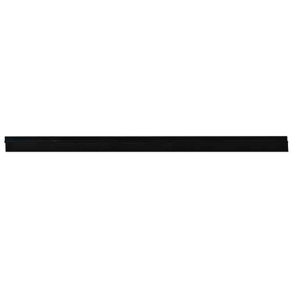 Spazzole per porte autoadesive 12 pcs Nero 100 cm