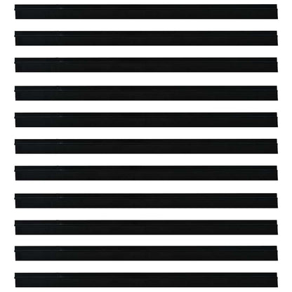 Spazzole per porte autoadesive 12 pcs Nero 100 cm