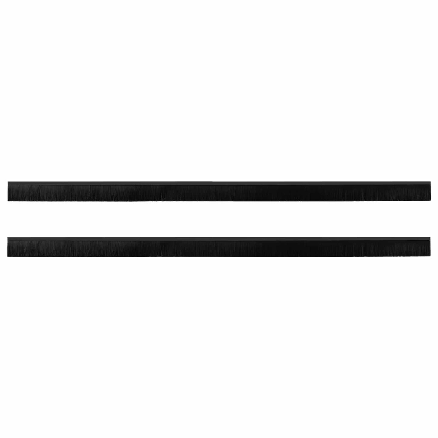 Spazzole per porte autoadesive 2 pcs Nero 100 cm