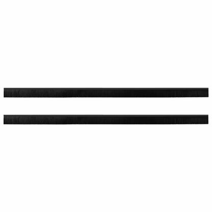 Spazzole per porte autoadesive 2 pcs Nero 100 cm