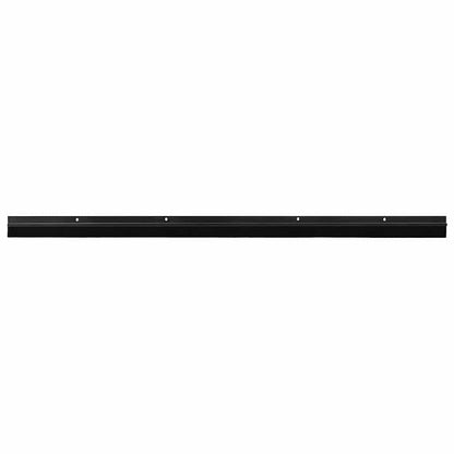 Spazzole per porte a vite 6 pcs Nero 100 cm Lega di alluminio