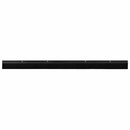 Spazzole per porte a vite 12 pcs Nero 100 cm Lega di alluminio