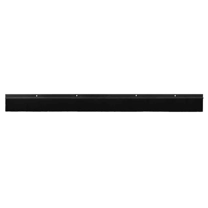 Spazzole per porte a vite 12 pcs Nero 100 cm Lega di alluminio