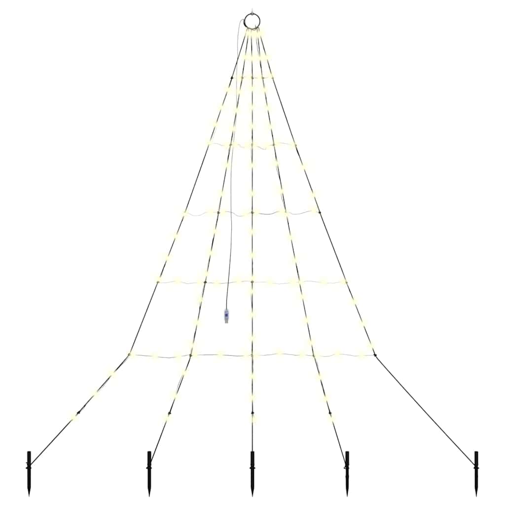 Albero di Natale LED con picchetti per il terreno 182 cm