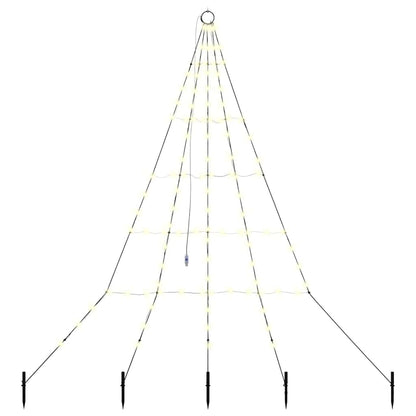 Albero di Natale LED con picchetti per il terreno 182 cm