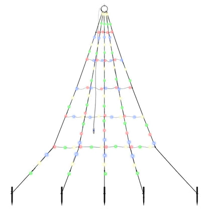 Albero di Natale LED con picchetti per il terreno 182 cm